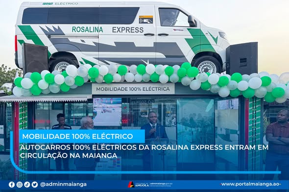 AUTOCARROS 100% ELÉCTRICOS DA ROSALINA EXPRESS ENTRAM EM CIRCULAÇÃO NA MAIANGA