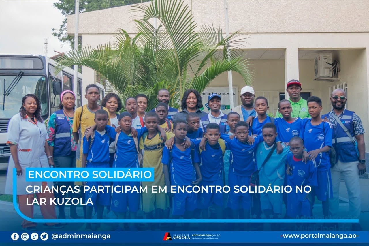 CRIANÇAS PARTICIPAM EM ENCONTRO SOLIDÁRIO NO LAR KUZOLA