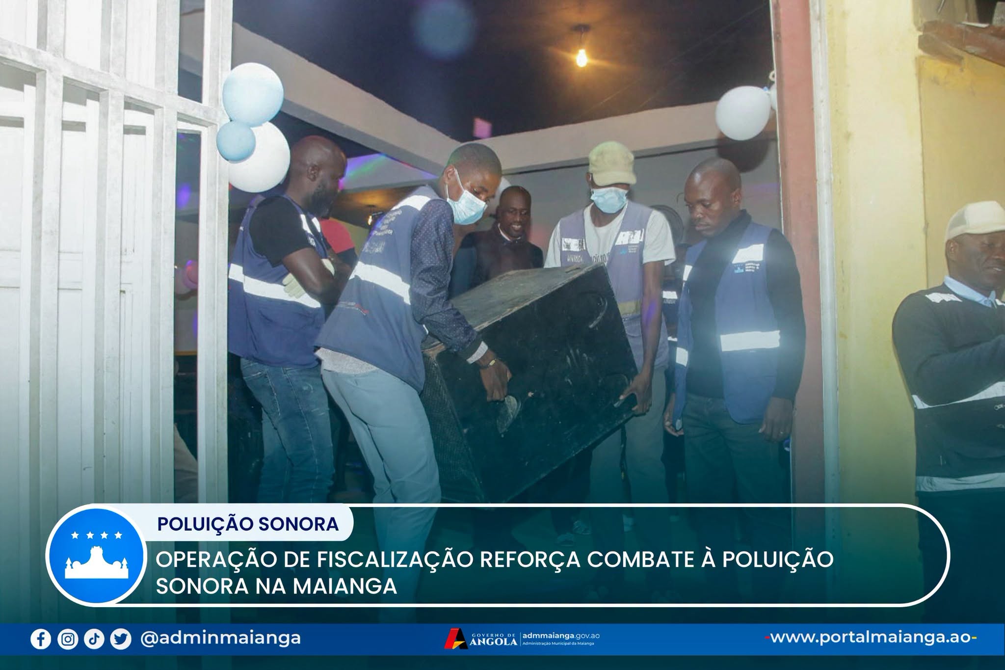 OPERAÇÃO DE FISCALIZAÇÃO REFORÇA COMBATE À POLUIÇÃO SONORA NA MAIANGA