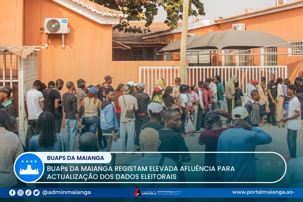 BUAPs DA MAIANGA REGISTAM ELEVADA AFLUÊNCIA PARA ACTUALIZAÇÃO DOS DADOS ELEITORAIS