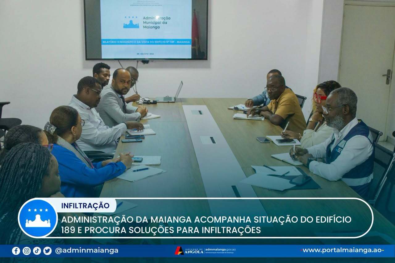 ADMINISTRAÇÃO DA MAIANGA ACOMPANHA SITUAÇÃO DO EDIFÍCIO 189 E PROCURA SOLUÇÕES PARA INFILTRAÇÕES