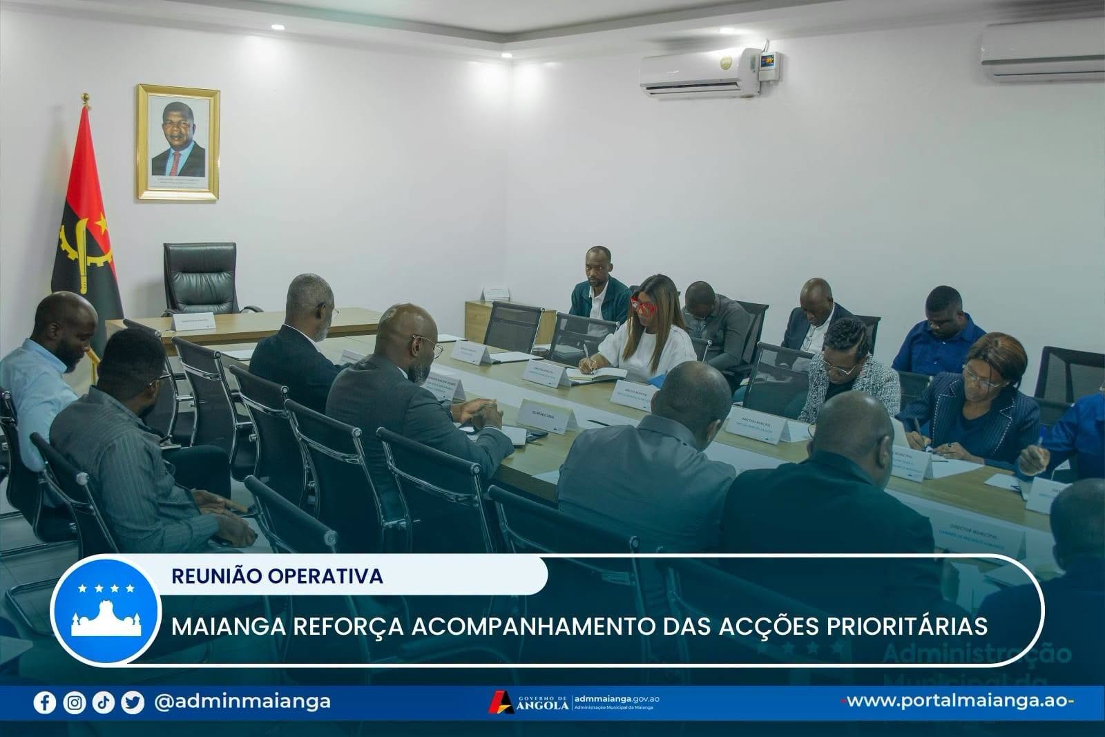 MAIANGA REFORÇA ACOMPANHAMENTO DAS ACÇÕES PRIORITÁRIAS