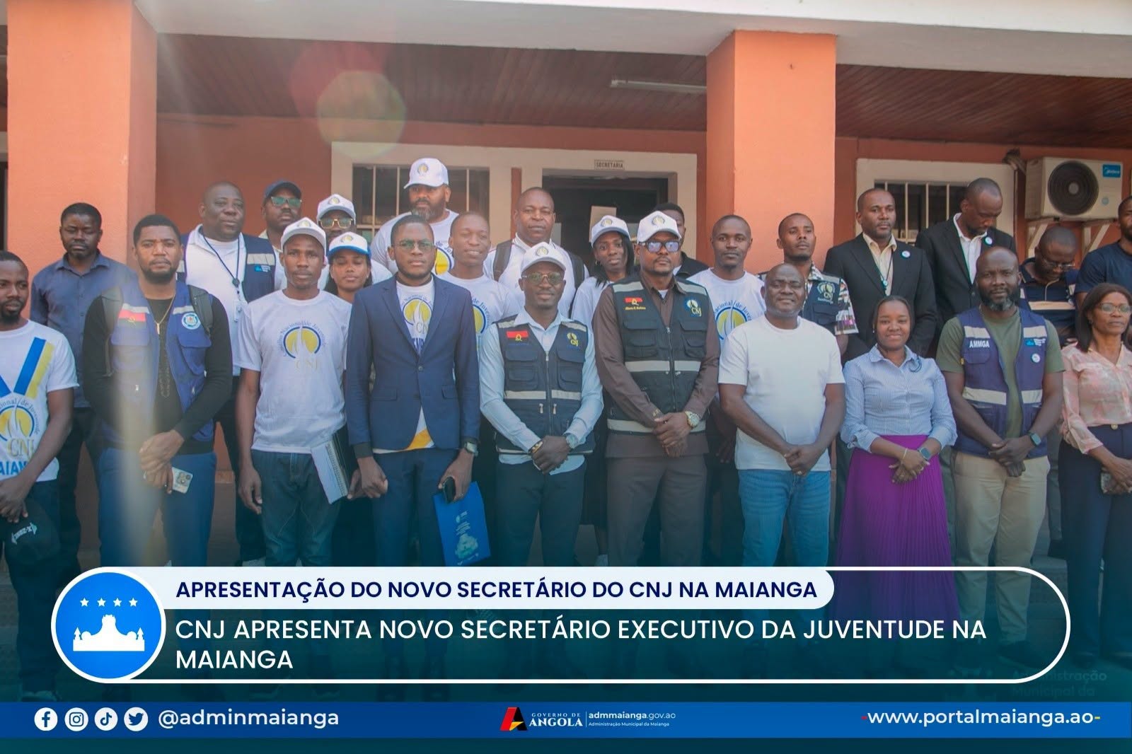 CPJ APRESENTA NOVO SECRETÁRIO EXECUTIVO DA JUVENTUDE NA MAIANGA